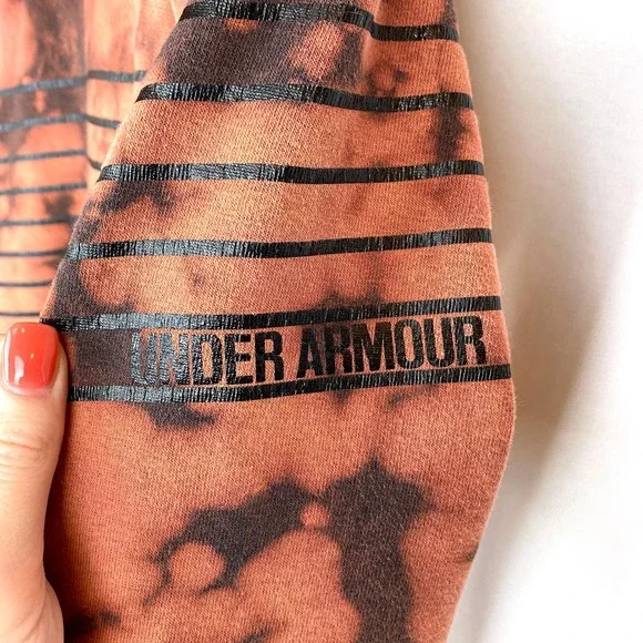 Under Armour Hoodie Threadborne Orange Tie Dye M - Picture 5 of 9